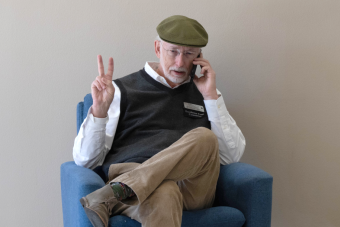 member on phone